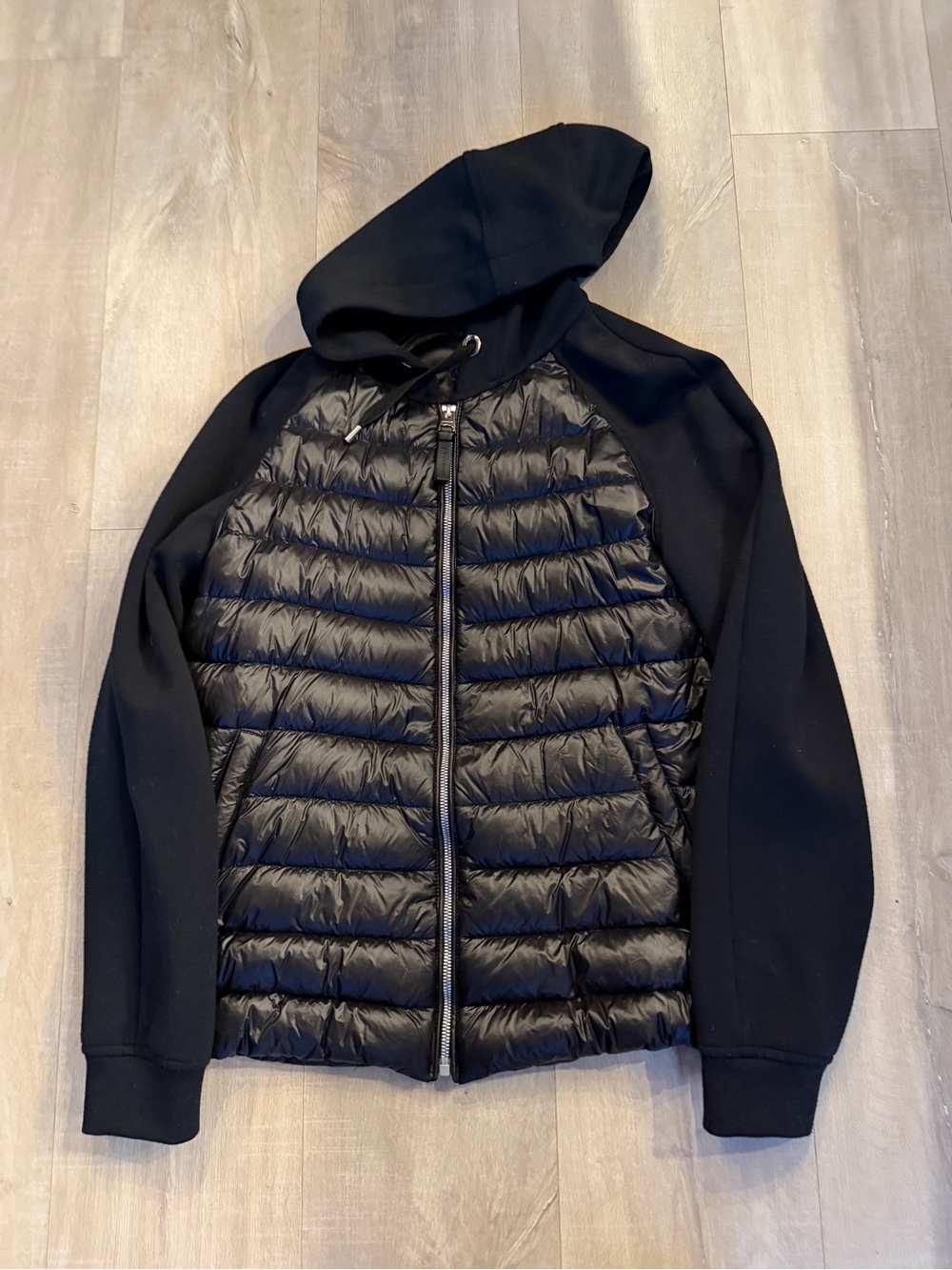 Black Mackage Quilted Puffer Hoodie Jacket